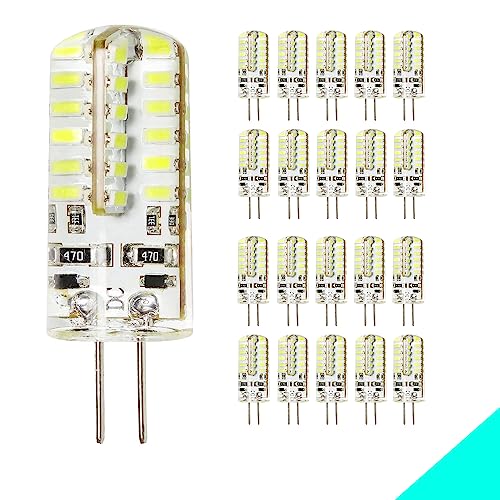 Chao Zan 20er G4 LED Lampen 4W LED Leuchtmittel 48 SMD 3014LEDs Kaltweiß 6000K LED Lampe Super Hell 250LM LED Bulb Birnen 360° Abstrahlwinkel DC 12V Nicht Dimmbar Lichtwinkel Stiftsockellampe Chao Zan 20er G4 LED Lampen 4W LED Leuchtmittel 48 SMD 3014LEDs Kaltweiß 6000K LED Lampe Super Hell 250LM LED Bulb Birnen 360° Abstrahlwinkel DC 12V Nicht Dimmbar Lichtwinkel Stiftsockellampe von Chao Zan