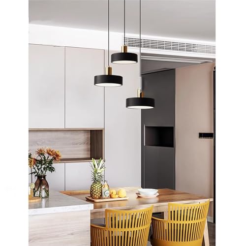 Chao Zan 36W LED Esszimmer Kronleuchter modern einfach skandinavisch Esszimmer Esstisch Bar Licht Einstellbares dreifarbiges Licht/Warmes Licht/Natürliches Licht/Weißes Licht (Schwarz) von Chao Zan
