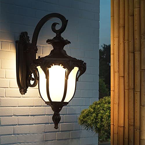 Chao Zan Außenleuchte Metall Outdoor Wandleuchte AußenWandleuchten Weisse Antik Laternen Design Außen Aluminiumguss Glas Wasserdicht Retro Vintage Modern Balkon Weg Foyer Veranda Wandlampe von Chao Zan