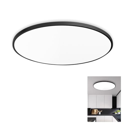 Deckenlampe LED Deckenleuchte Flach Rund - Weiß 18W 6000K weißes Licht Modern Badezimmer Lampe Küchenlampe für Bad Flur Schlafzimmer Balkon Wohnzimmer Dachboden Ultra Dünn Ø230 mm (18W) von Chao Zan