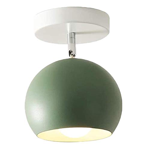 Chao Zan Deckenleuchte Modern Flur Lampe Bunt Macaron-Stil E27 Korridor Deckenlampe Kreativ Verstellbar Schirm Beleuchtung rund für Wohnzimmer, Balkon, Küche, Restaurant Flure Deckenstrahler (Grün) Chao Zan Deckenleuchte Modern Flur Lampe Bunt Macaron-Stil E27 Korridor Deckenlampe Kreativ Verstellbar Schirm Beleuchtung rund für Wohnzimmer, Balkon, Küche, Restaurant Flure Deckenstrahler (Grün) von Chao Zan