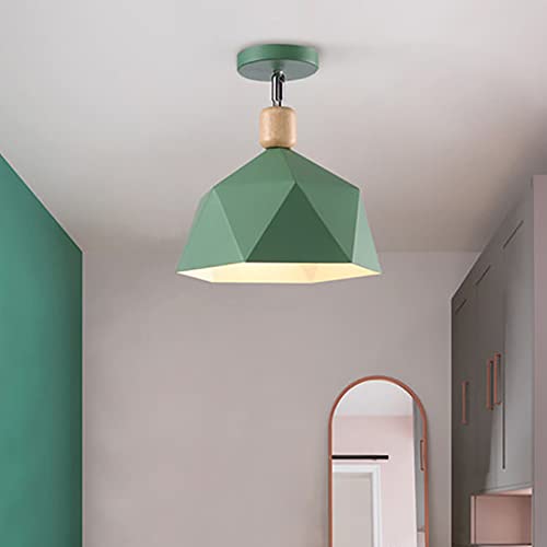 Chao Zan E27-Fassung Moderne Skandinavisch Deckenleuchte,LED Deckenlampe für Wohnzimmer, Küche, Schlafzimmer (Grün) von Chao Zan