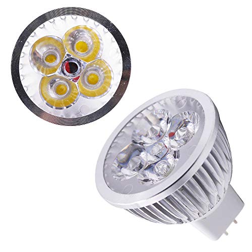 Chao Zan GU5.3 MR16 LED Spot Lampen, 4W 12V LED Leuchtmittel,400LM LED Bulb,60° Abstrahlwinkel, für Heimbeleuchtung, Landschaftsbeleuchtung (Warmweißes Licht, 1 Stück) von Chao Zan