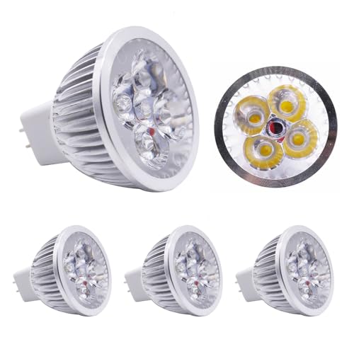 Chao Zan GU5.3 MR16 LED Spot Lampen, 4W 12V LED Leuchtmittel,400LM LED Bulb,60° Abstrahlwinkel, für Heimbeleuchtung, Landschaftsbeleuchtung (Warmweißes Licht, 4 Stück) von Chao Zan