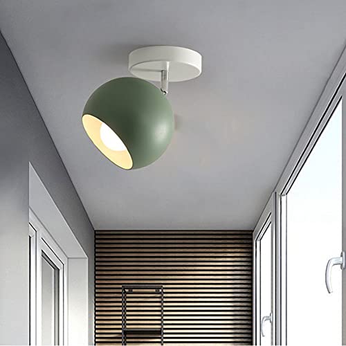 Chao Zan Klein Deckenleuchte Modern E27-Fassung Deckenlampe für Wohnzimmer Esstisch Schlafzimmer Flur Balkon Eingang Decken-Beleuchtung (Grün) von Chao Zan