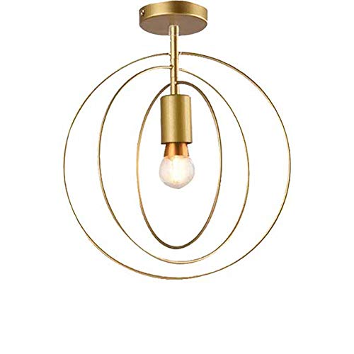 [Chaozan] Gold farbe Kronleuchter Metall Geometrische hängende Pendelleuchten Vintage Industrial Edison Deckenbeleuchtung Leuchte für Küche Wohnzimmer Esszimmer Café Bar Restaurant usw E27 Fassung von Chao Zan