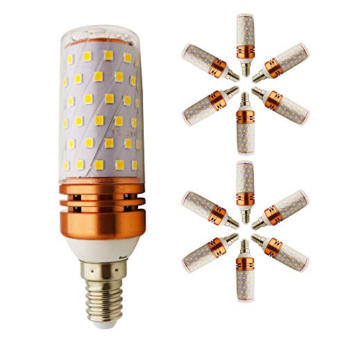 E14 Led 16w Warmweiß Licht 3000K LED Lampen Mais Glühbirnen 150W Entspricht Glühbirnen Nicht dimmbar 1500Lm Kleine Edison Kerze Leuchtmittel (12er-Pack) von Chao Zan