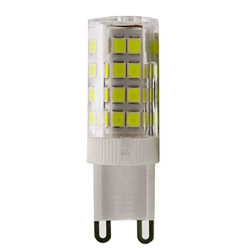 G9 LED Lampe, LED G9 Leuchtmittel Weißes Licht 6500K, 5W G9 led glühbirne 420LM, Nicht Dimmbar,220V AC,360 Grad Winkel,1er Pack von Chao Zan