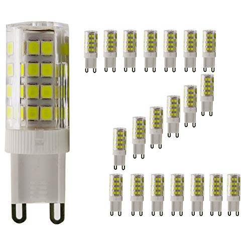 G9 LED Lampen /450 lumens/ 5W/Weißes Licht 6500K/ G9 LED Leuchtmittel Birne/AC 220-240V/ Nicht Dimmbar/ 20er Pack G9 LED Lampen /450 lumens/ 5W/Weißes Licht 6500K/ G9 LED Leuchtmittel Birne/AC 220-240V/ Nicht Dimmbar/ 20er Pack von Chao Zan