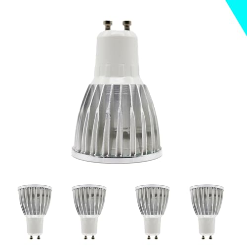 GU10 LED Lampe Kaltweiß 6000 Kelvin 460 Lumen LED Birnen 5W ersetzt 46W Halogenlampe Leuchtmittel Birne Spot Reflektor Strahler Reflektor Abstrahlwinkel 120° Wohnzimmer Schlafzimmer 3er Pack (5 Stück) von Chao Zan