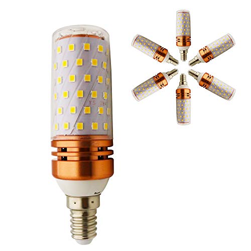 LED E14 Glühbirne 16W entspricht 160W Glühlampe, 3000K Warmweiß Licht, 1500LM, CRI>80 +, kleine Edison-Schraube, nicht dimmbar Kandelaber LED Glühlampen(6er-Pack) von Chao Zan