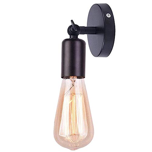 Chao Zan Wandleuchte, verstellbare Wandlampe aus Metall, 1-flammig, mit verstellbarem Lampenschirm, 1 x E27-Fassung, 40 Watt, Einfach/Stylische -Design,Keller/Treppenhaus/Schlafzimmer/Kinderzimmer von Chao Zan