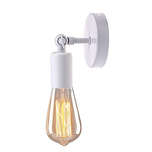 Chao Zan Wandleuchte – Wandlampe aus Metall in Weiß - mit verstellbare Wandlampe – Leselampe Wohnzimmer – E2 Fassung mit 40 Watt – schlichte, moderne Wandlampe von Chao Zan