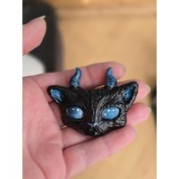 Katzen-Magnet Aus Gips - Handgegossenes Unikat in Verschiedenen Farben Katzen-Magnet Aus Gips - Handgegossenes Unikat in Verschiedenen Farben von ChaosSchleifchen