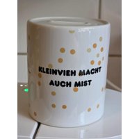 B-Ware Spardose Keramik "Kleinvieh Macht Auch Mist" B-Ware Spardose Keramik "Kleinvieh Macht Auch Mist" von Chaosstuebchenhh