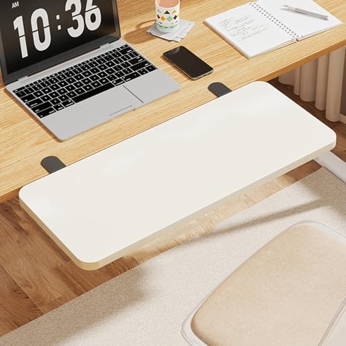 Chaoyilian Faltbar Schreibtisch Extender,Faltbare Tastaturablage Armlehnenregal,Faltbare Tastaturablage Mit Klemme,Tastaturablage Klappbar,Schreibtisch VerläNgerung TischverläNgerung Tastaturablage von Chaoyilian