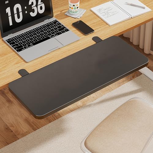 Chaoyilian Faltbar Schreibtisch Extender,Faltbare Tastaturablage Armlehnenregal,Faltbare Tastaturablage Mit Klemme,Tastaturablage Klappbar,Schreibtisch VerläNgerung TischverläNgerung Tastaturablage von Chaoyilian