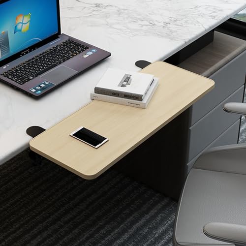 Klappbare SchreibtischverläNgerung,Ergonomics Desk Extender Tray,Festklemmbare Schreibtisch Tastaturablage,Klemm Tastaturablage,ComputertischverläNgerung,UnterstüTzung FüR Den Ellenbogenarm von Chaoyilian