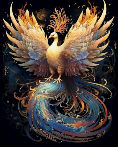 Chaozhirui Kreuzstich-Stickset Phoenix 11CT Beliebtes Stickset DIY Basteln Heimdekoration Handgemachtes Stickset-40X50CM Chaozhirui Kreuzstich-Stickset Phoenix 11CT Beliebtes Stickset DIY Basteln Heimdekoration Handgemachtes Stickset-40X50CM von Chaozhirui
