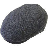 Chaplino Flat Cap, in moderner Fischgrat-Optik von Chaplino