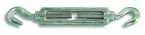 Chapuis 350/18Z Gummispanner 2 Haken – Stahl verzinkt – Arbeitslast Ungefähre 630 kg – Für Kabel Durchmesser von 18 mm, grau von Chapuis