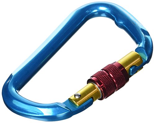 Chapuis 912 ab Karabiner zu Schutzvorrichtung mit Sicherungsschraube Aluminium eloxiert Arbeitslast Ungefähre, blau, 110 mm/Ø 11 mm von Chapuis