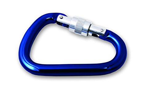 Chapuis 913 ABF Karabiner zu Schutzvorrichtung mit Sicherungsschraube Aluminium eloxiert Arbeitslast Ungefähre, Königsblau, 110 mm/Ø 12 mm von Chapuis