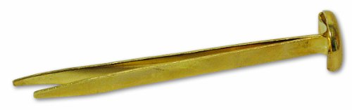 Chapuis AP50 20-er Set Rundkopfklammern - Vermessingter Stahl - Durchmesser 10 mm - Länge 50 mm von Chapuis