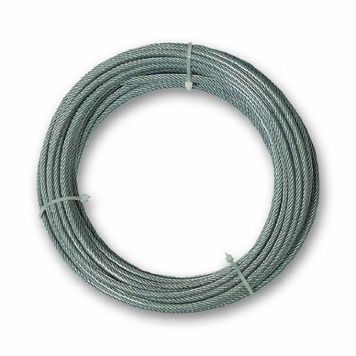 Chapuis CCG320 Kabel mit PVC-Mantel, galvanisierter Stahl, 67 kg, Durchmesser 2,5/3,5 mm, Länge 20 m von Chapuis