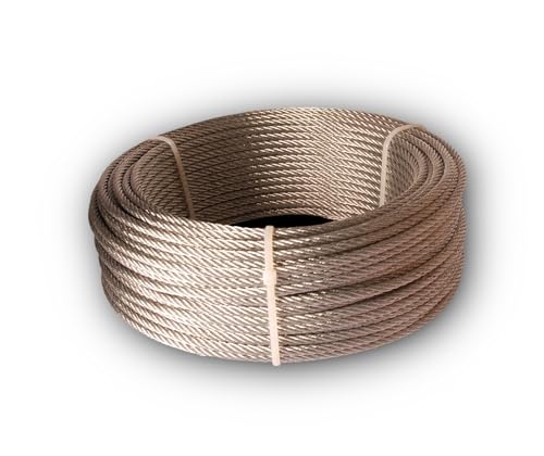 Chapuis CCG620 Kabel mit PVC-Mantel, galvanisierter Stahl, 159 kg, Durchmesser 4/6 mm, Länge: 20 m von Chapuis