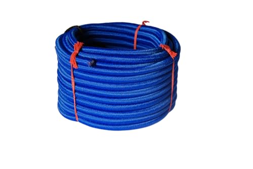 Chapuis CEL1 Gummispanner - Geflochtene Ummantelung - Kautschukseele - 91 kg - Durchmesser 6 mm - Länge 5 m - Blau von Chapuis