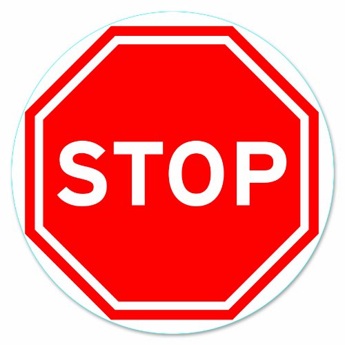 Chapuis DS205 Signalscheibe „STOP“ - Selbsthaftendes PVC - Durchmesser 280 mm von Chapuis