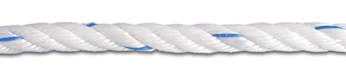 Chapuis FB6 Seilspule aus Polypropylen, gedreht, 612 kg, Ø 6 mm x 300 m, weiß/blau von Chapuis