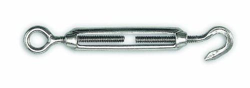 Chapuis TOI1 Spannschraube mit 1 Öse + 1 Haken - Rostfreier Stahl - 75 kg - Für Kabeldurchmesser 9 mm von Chapuis