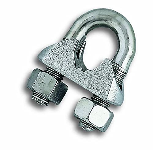 Chapuis VSC2 2-er Set Drahtseilklemmen - Verzinkter Stahl - Für Kabeldurchmesser 6 mm Chapuis VSC2 2-er Set Drahtseilklemmen - Verzinkter Stahl - Für Kabeldurchmesser 6 mm von Chapuis