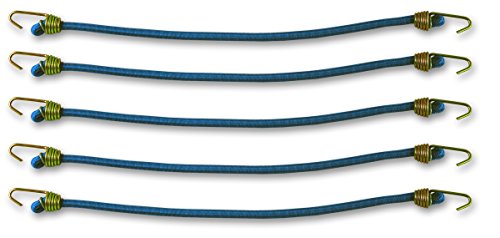 Chapuis gab20 Gummiseil, mit Haken aus verzinktem Stahl Widerstand zu Bruch Ungefähre, blau, Ø 4 mm/25 cm, Set, 5-teilig von Chapuis