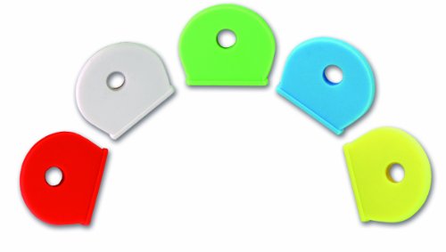 Chapuis TECLE1 5-er Set PVC-Schlüsselköpfe - Farbsortiment - Innenbreite 17 mm von Chapuis