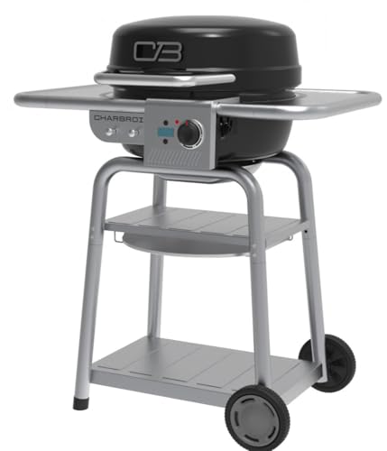 Bistro Pro Elektrogrill und Grillplatte + Kohlemodus, schwarz von Char-Broil