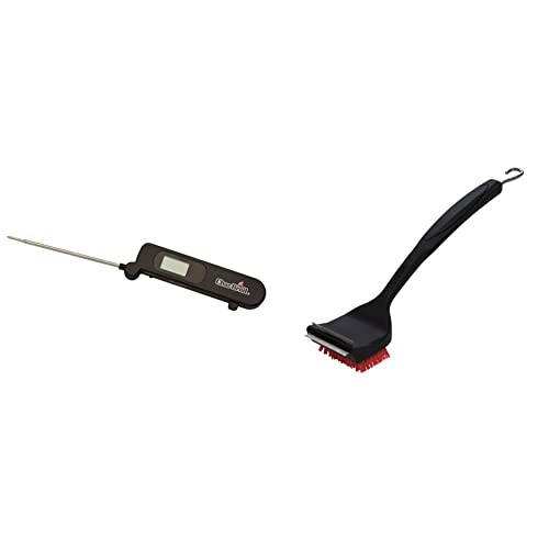 Char-Broil 140 537 - Faltbares Digitales Thermometer. & 140 533-2-in-1 Cool-Clean Grillbürste, Nylon. von Char-Broil