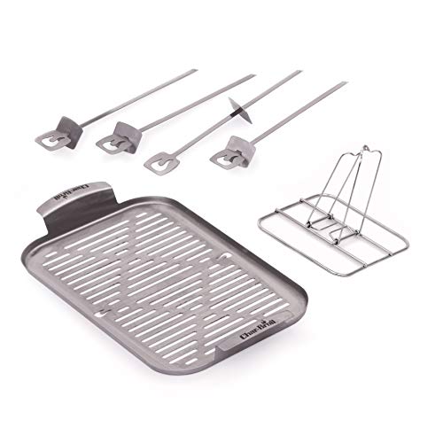 Char-Broil 2256381W06 Grill Plus Topper Combo Kit, Silber von Char-Broil