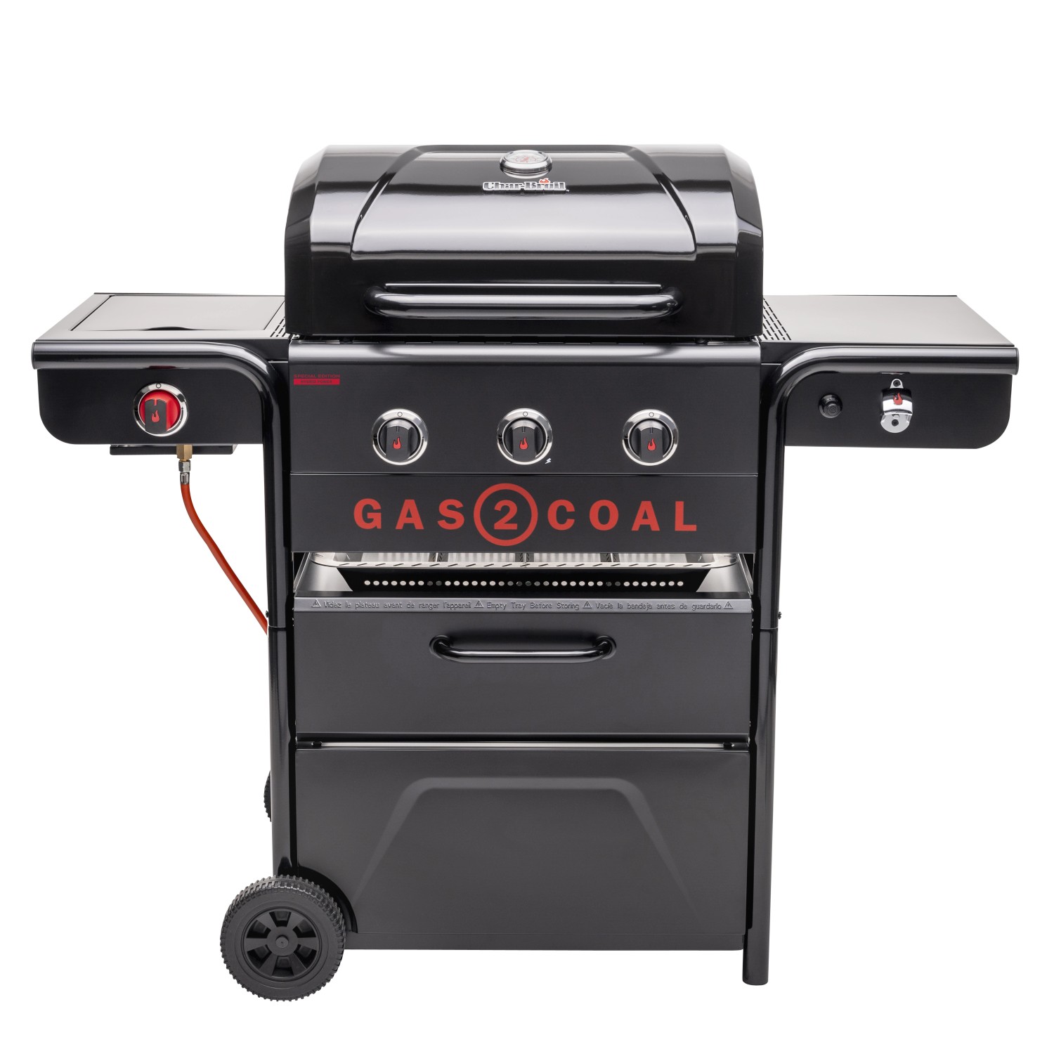 Char-Broil Gas & Holzkohle Hybridgrill Gas2Coal Special Edition 3 mit 3 Brennern von Char-Broil