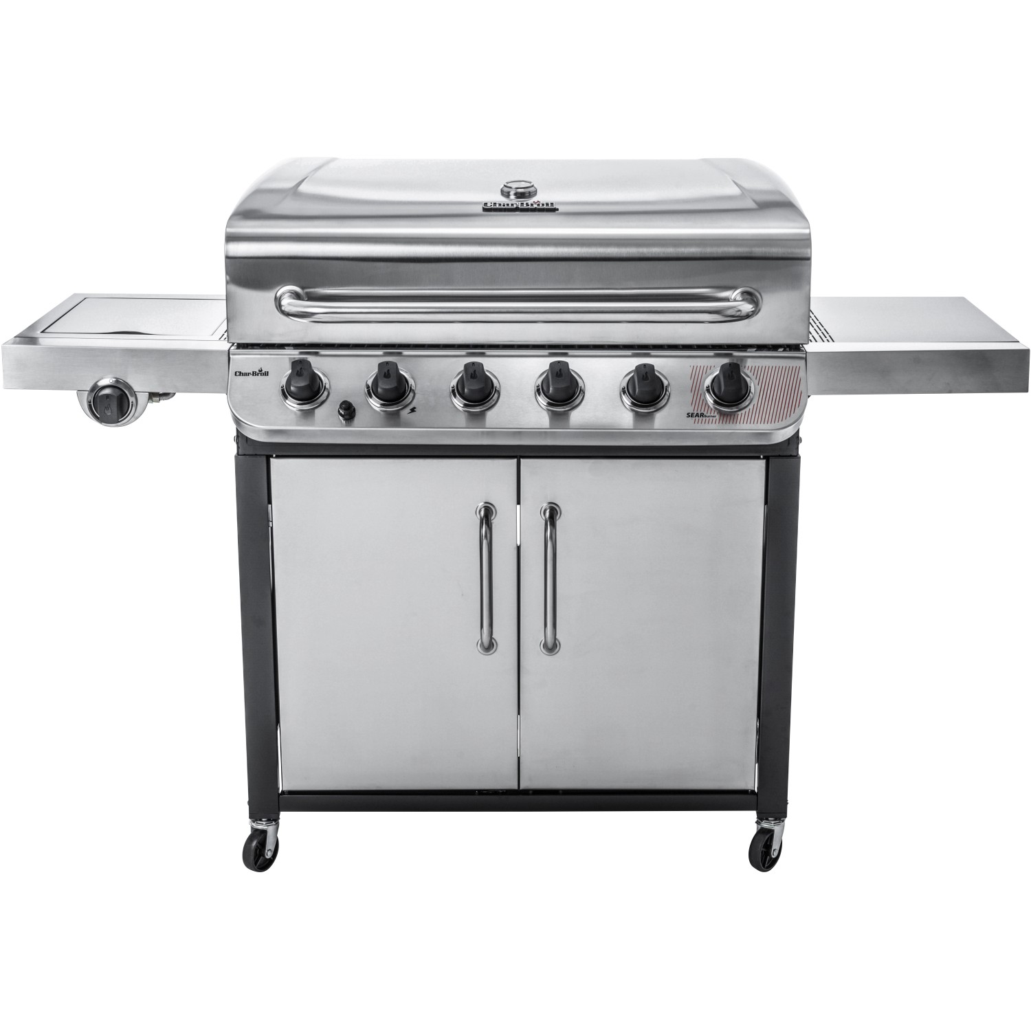 Char-Broil Gasgrill Convective 640 S mit 6 Brennern und Seitenkocher Edelstahl von Char-Broil