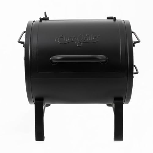 CHAR-GRILLER E82424 Smoker Seite Feuer Box Tragbarer Holzkohlegrill, Schwarz von Char-Griller