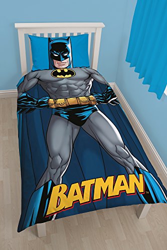 Batman Shadow Single Duvet Cover and Pillowcase Set von Character World