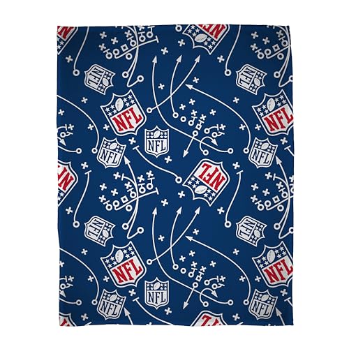 Character World Offizielle NFL National American Football League Fleece-Überwurfdecke, superweich, ikonisches Kreuz-Design, warmes, superweiches Gefühl, perfekt für Zuhause, Schlafzimmer, von Character World