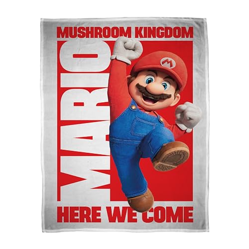 Character World Offizielle Nintendo Super Mario Movie Fleecedecke, superweich, warm, springendes Design, perfekt für Zuhause, Schlafzimmer, Übernachtungen und Camping, Größe 100 x 150 cm Character World Offizielle Nintendo Super Mario Movie Fleecedecke, superweich, warm, springendes Design, perfekt für Zuhause, Schlafzimmer, Übernachtungen und Camping, Größe 100 x 150 cm von Character World