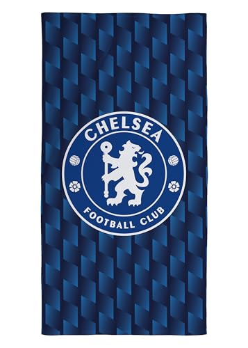 Chataracter World Offizielles Chelsea FC Handtuch | Superweiches Gefühl, Geometrisches Fußballclub Design | Perfekt für Zuhause, Bad, Strand & Schwimmbad | Einheitsgröße 75cm x 150cm | 100% Baumwolle Chataracter World Offizielles Chelsea FC Handtuch | Superweiches Gefühl, Geometrisches Fußballclub Design | Perfekt für Zuhause, Bad, Strand & Schwimmbad | Einheitsgröße 75cm x 150cm | 100% Baumwolle von Character World