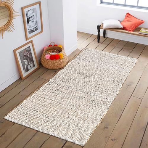 Chardin home Handgewebter Läuferteppich, natürliche Jute/weiß, geflochtene Flurmatte, Boho, rustikal, Bauernhaus, Vintage, wendbar, Naturfaser-Teppiche für Schlafzimmer, Wohnzimmer, Küche, Diele, 5 x Chardin home Handgewebter Läuferteppich, natürliche Jute/weiß, geflochtene Flurmatte, Boho, rustikal, Bauernhaus, Vintage, wendbar, Naturfaser-Teppiche für Schlafzimmer, Wohnzimmer, Küche, Diele, 5 x von Chardin home