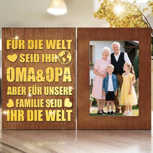 Charfia Oma und Opa Geschenke, Geschenke für Opa und Oma Geschenk Geburtstag, LED Bilderrahmen Geschenk für Großeltern Weihnachten Geschenke Geschenk Großeltern Charfia Oma und Opa Geschenke, Geschenke für Opa und Oma Geschenk Geburtstag, LED Bilderrahmen Geschenk für Großeltern Weihnachten Geschenke Geschenk Großeltern von Charfia