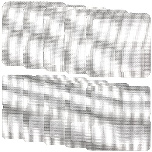 Fliegengitter Reparatur Set, 10 Stück Fliegengitter Moskitonetz Reparatur Patch Aufkleber, Fenster Tür Patch Reparatur, Stark Selbstklebend Moskitonetz Reparaturband Fliegengitter Reparatur Set, 10 Stück Fliegengitter Moskitonetz Reparatur Patch Aufkleber, Fenster Tür Patch Reparatur, Stark Selbstklebend Moskitonetz Reparaturband von Charfia